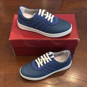 David Tate Denim Fabric Leather Women’s 6 TL